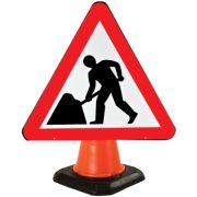 Sign Cone 750mm Men at Work