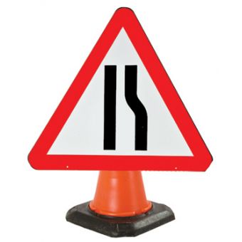Sign Cone 750mm Road Narrows Right