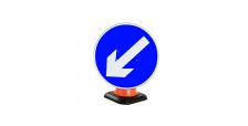 Sign Cone 750mm Keep Left (Reversible)