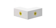 Trunking Maxi External Angle Moulded TRK - Heavy Duty PVC White (H)75mmx(D)75mm