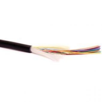Fibre Cable Tight Buffered MultiMode 4 Fibre OM1 62.5 LSZH Black