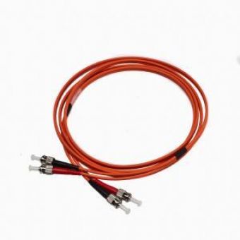 Fibre Patch Lead Duplex Multimode ST-ST OM2 50 LSZH Orange 2 metre