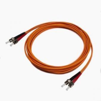 Fibre Patch Lead Duplex Multimode ST-ST OM2 50 LSZH Orange 5 metre