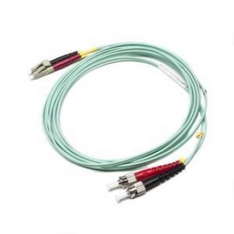 Fibre Patch Lead Duplex Multimode LC-ST OM3 50 LSZH Aqua 5 metre