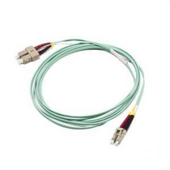 Fibre Patch Lead Duplex Multimode LC-SC OM3 50 LSZH Aqua 2 metre