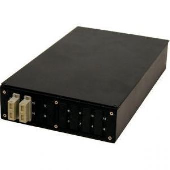 16 Way Outside Connectors MultiMode ST 16x Simplex Breakout Box Black