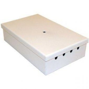 4 Way Tamper Proof Lid SingleMode LC 2x Duplex Breakout Box Beige