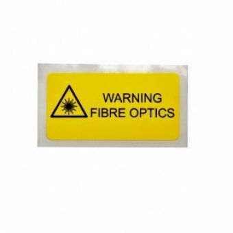 Fibre Laser Warning Label (H)25mmx(W)50mm