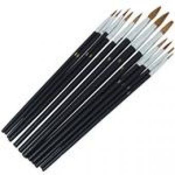 Brush Set Art Pointed Tip 12pc