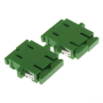 Fibre Optic Adaptor SC/APC Duplex SM Ceramic Green