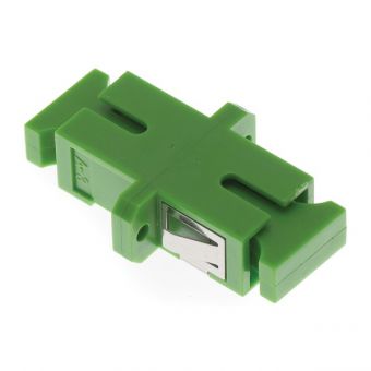 Fibre Optic Adaptor SC/APC Simplex SM Ceramic Green